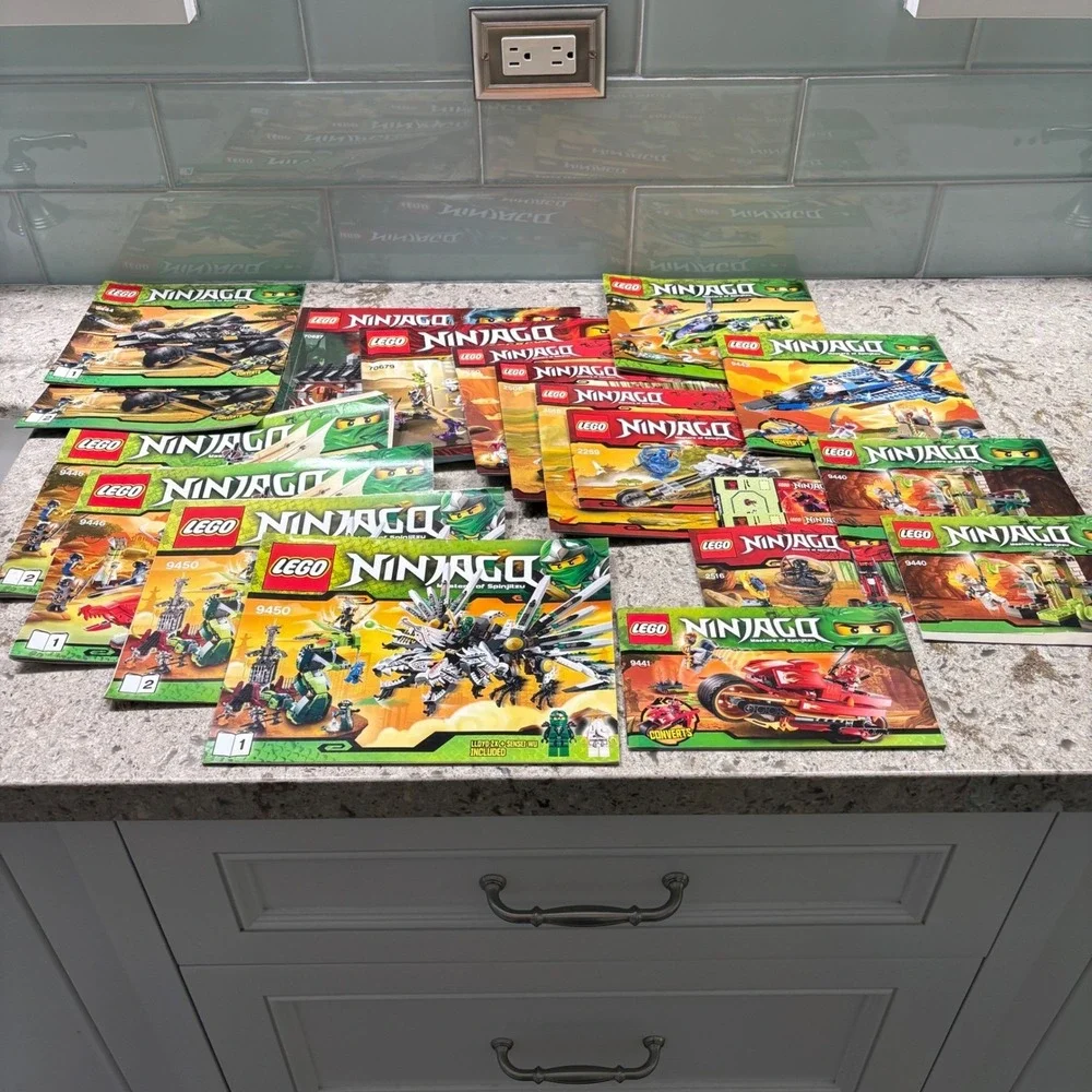 Lego Ninjago Instruction Manuals Lot of 20 Masters of Spinjitzu